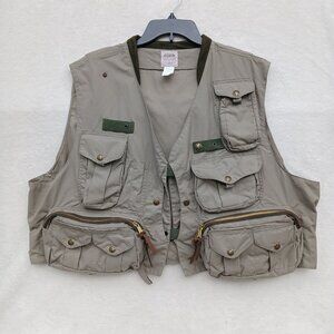 C.C. Filson Fly Fishing Guide Vest XXL Green Style 136S April 2007 Excellent Co